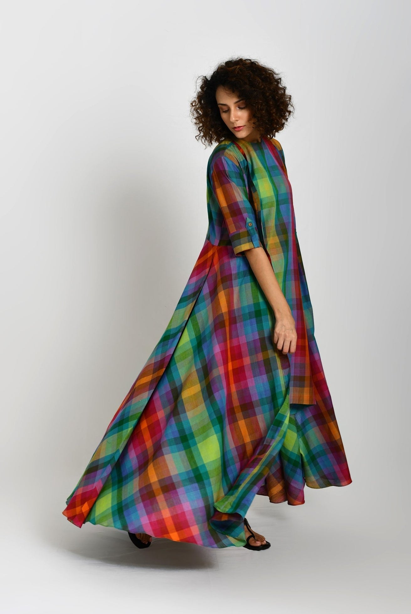 Madras Checks Queen's Jacket - CiceroniJacketsHiranya