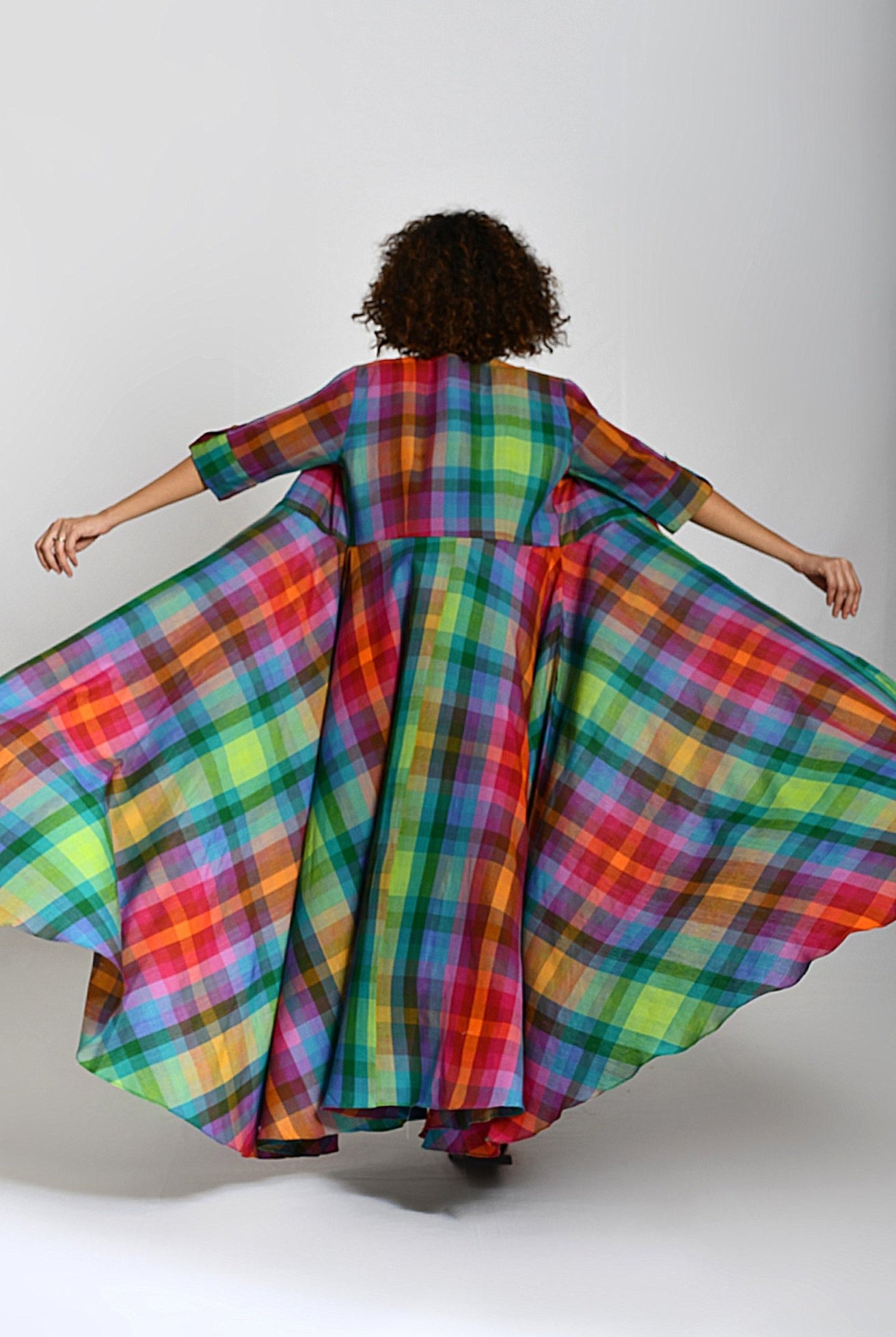 Madras Checks Queen's Jacket - CiceroniJacketsHiranya