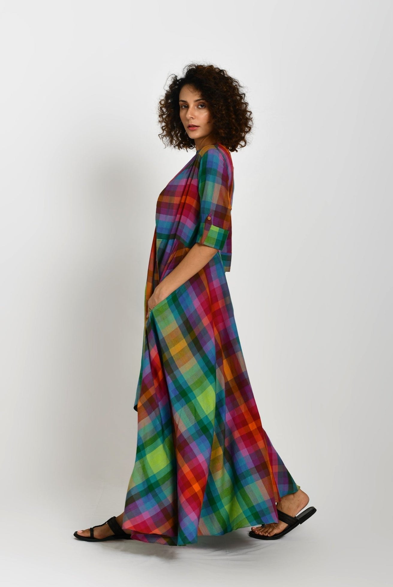 Madras Checks Queen's Jacket - CiceroniJacketsHiranya