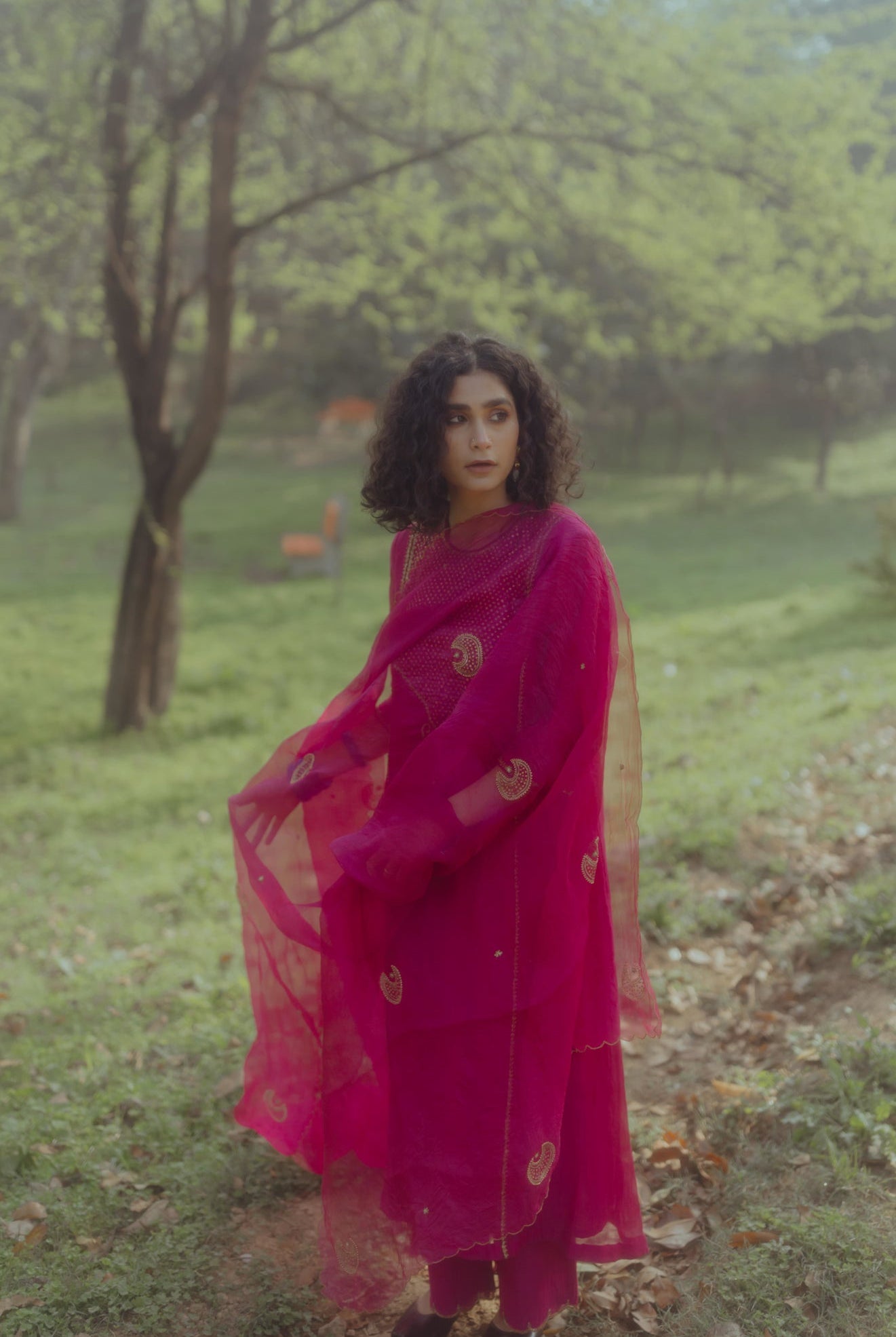 Magenta Chand Odhani - CiceroniNirjara