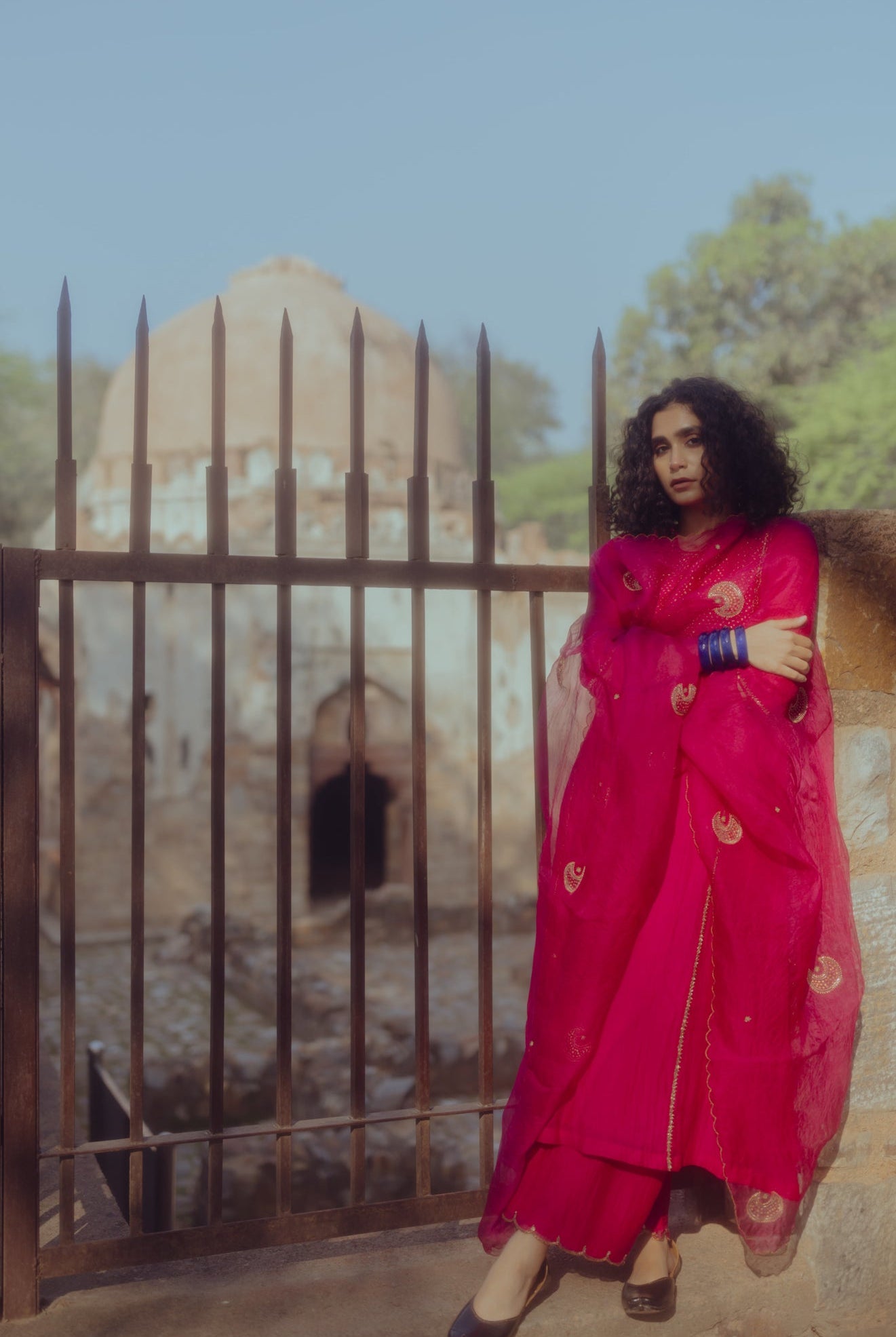 Magenta Chand Odhani - CiceroniNirjara