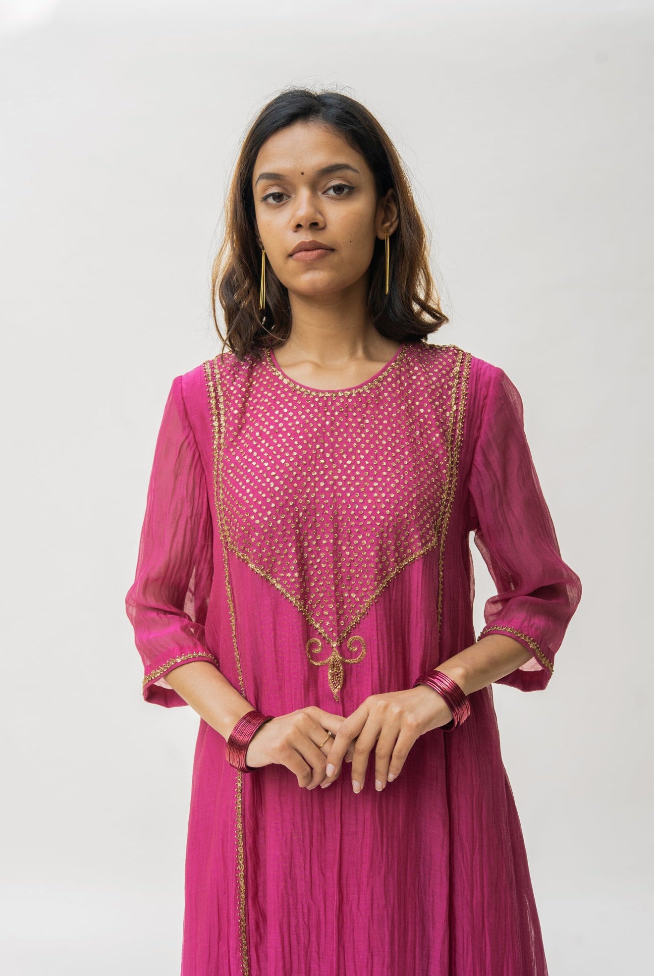 Magenta Firdaus Abho Kurta Set - CiceroniNirjara