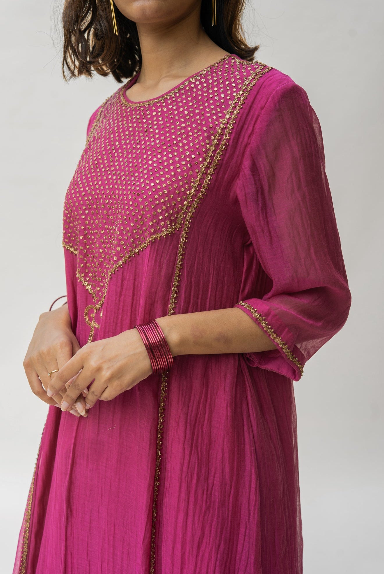 Magenta Firdaus Abho Kurta Set - CiceroniNirjara