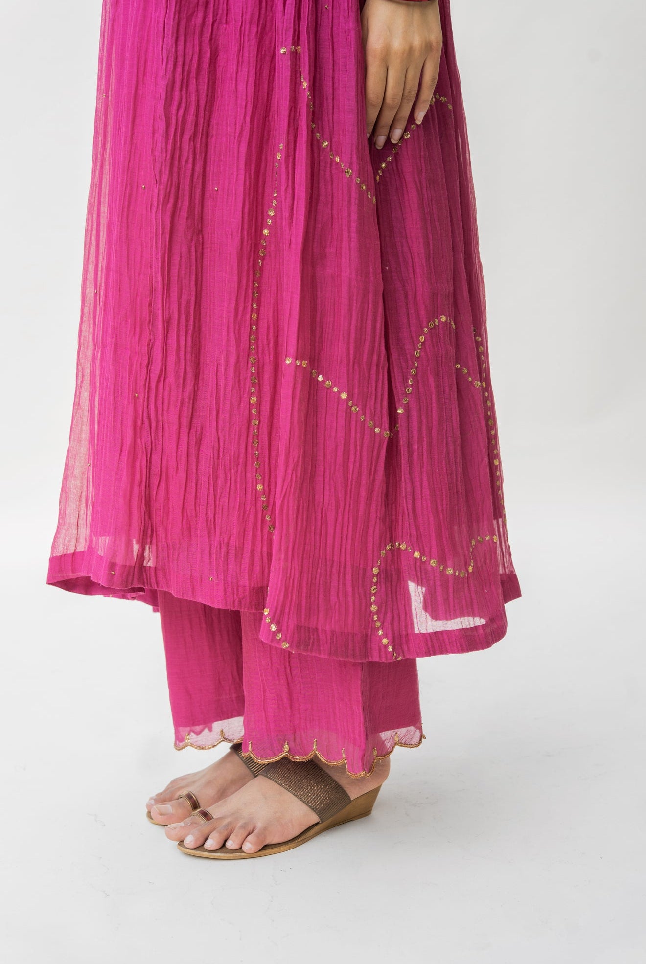 Magenta Shabnam Kurta Set - CiceroniNirjara