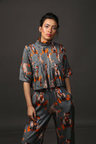 Majestic Cat Pleated Co-Ord - CiceroniCo-ord SetEkastories