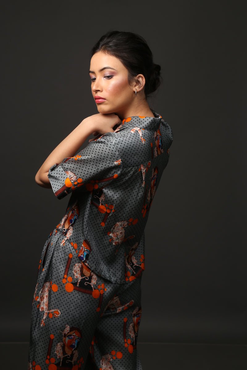 Majestic Cat Shirt Co-Ord - CiceroniCo-ord SetEkastories