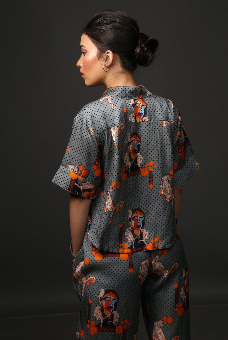 Majestic Cat Shirt Co-Ord - CiceroniCo-ord SetEkastories