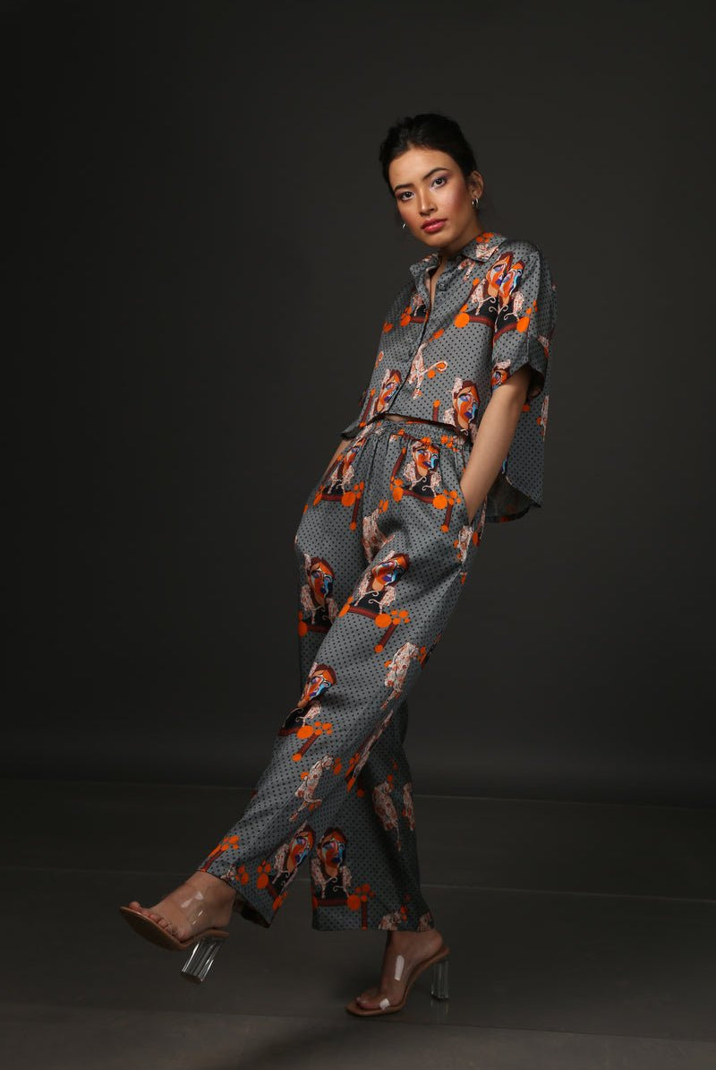 Majestic Cat Shirt Co-Ord - CiceroniCo-ord SetEkastories