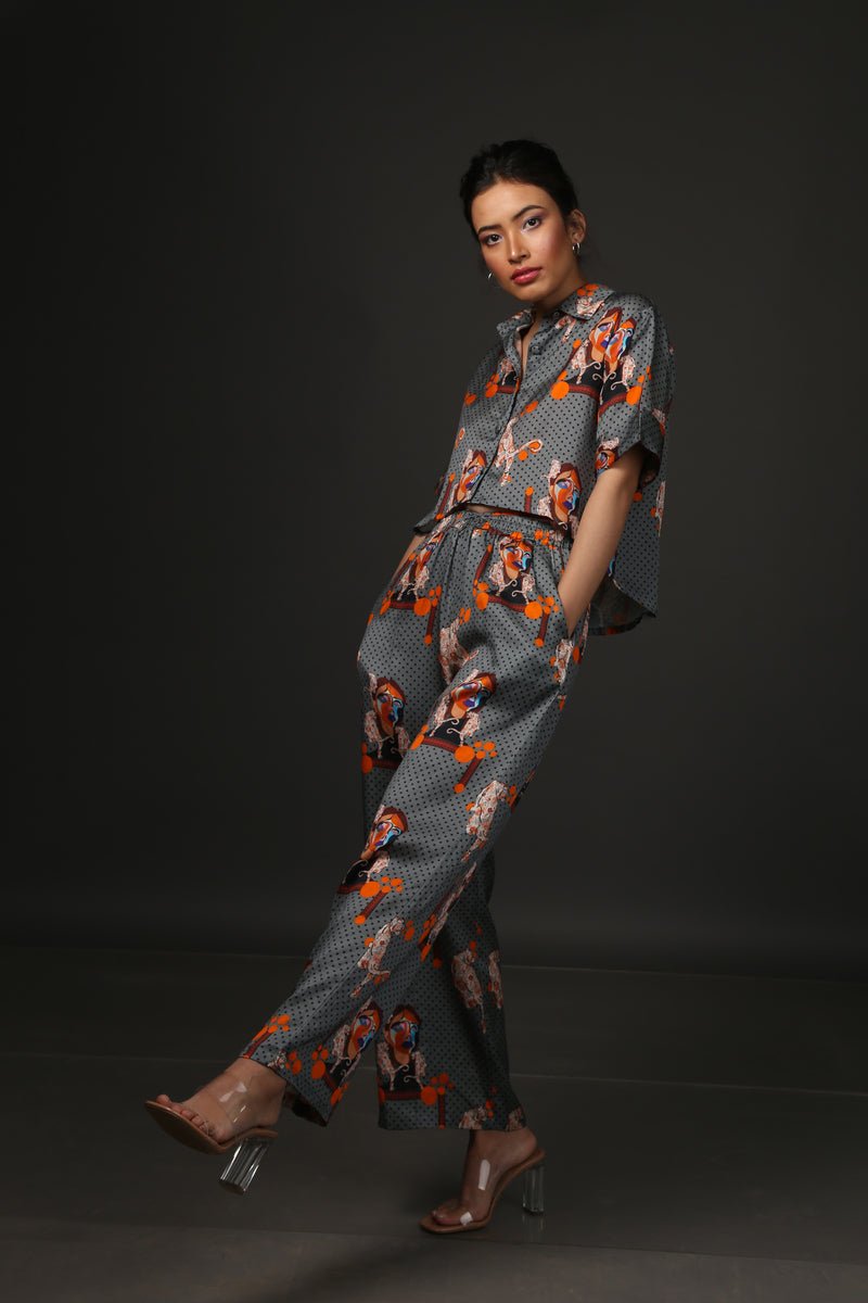 Majestic Cat Shirt Co-Ord - CiceroniCo-ord SetEkastories