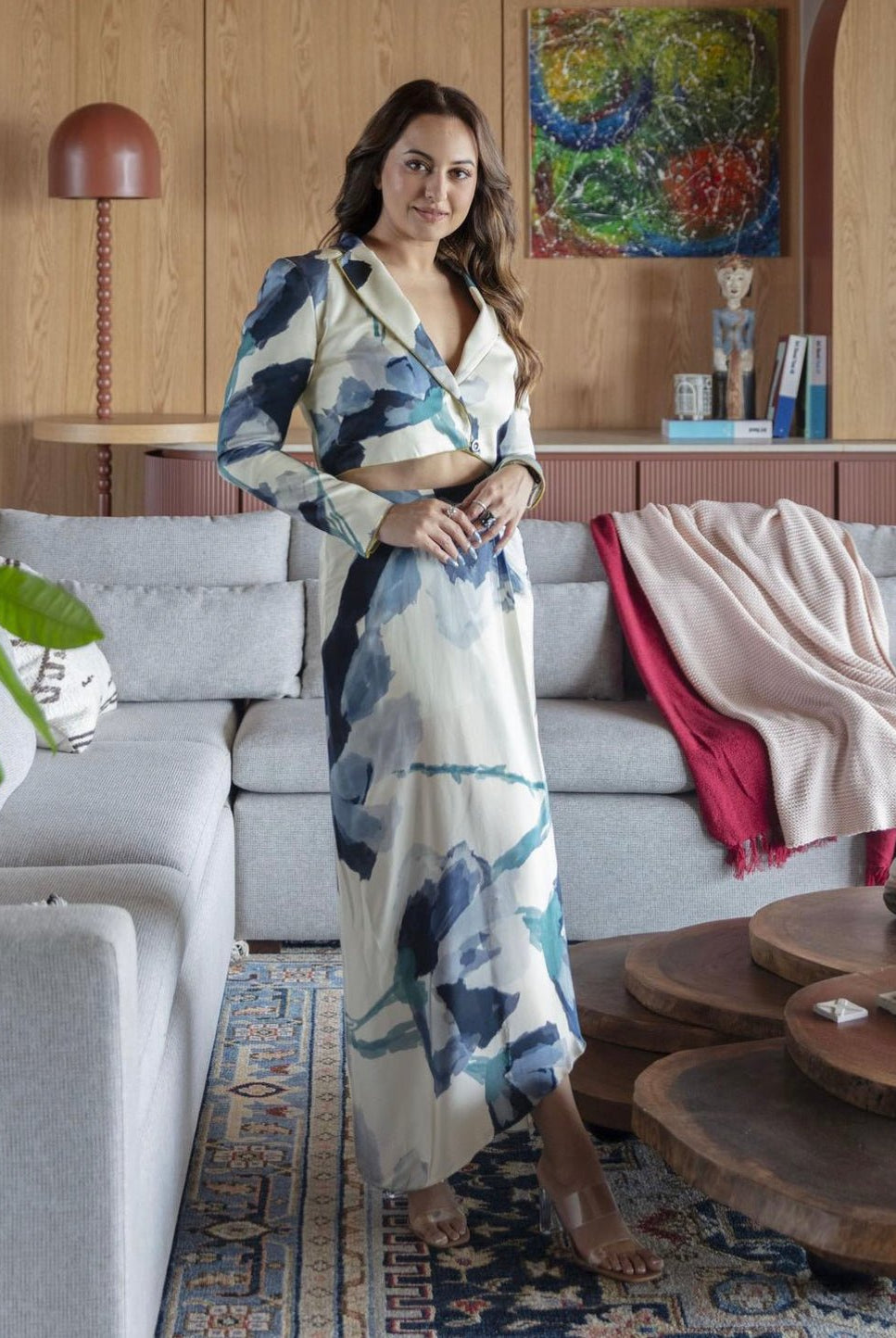 Marble Cropped Jacket Co-ord Set - CiceroniCo-ord SetAdvait