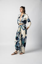 Marble Cropped Jacket Co-ord Set - CiceroniCo-ord SetAdvait