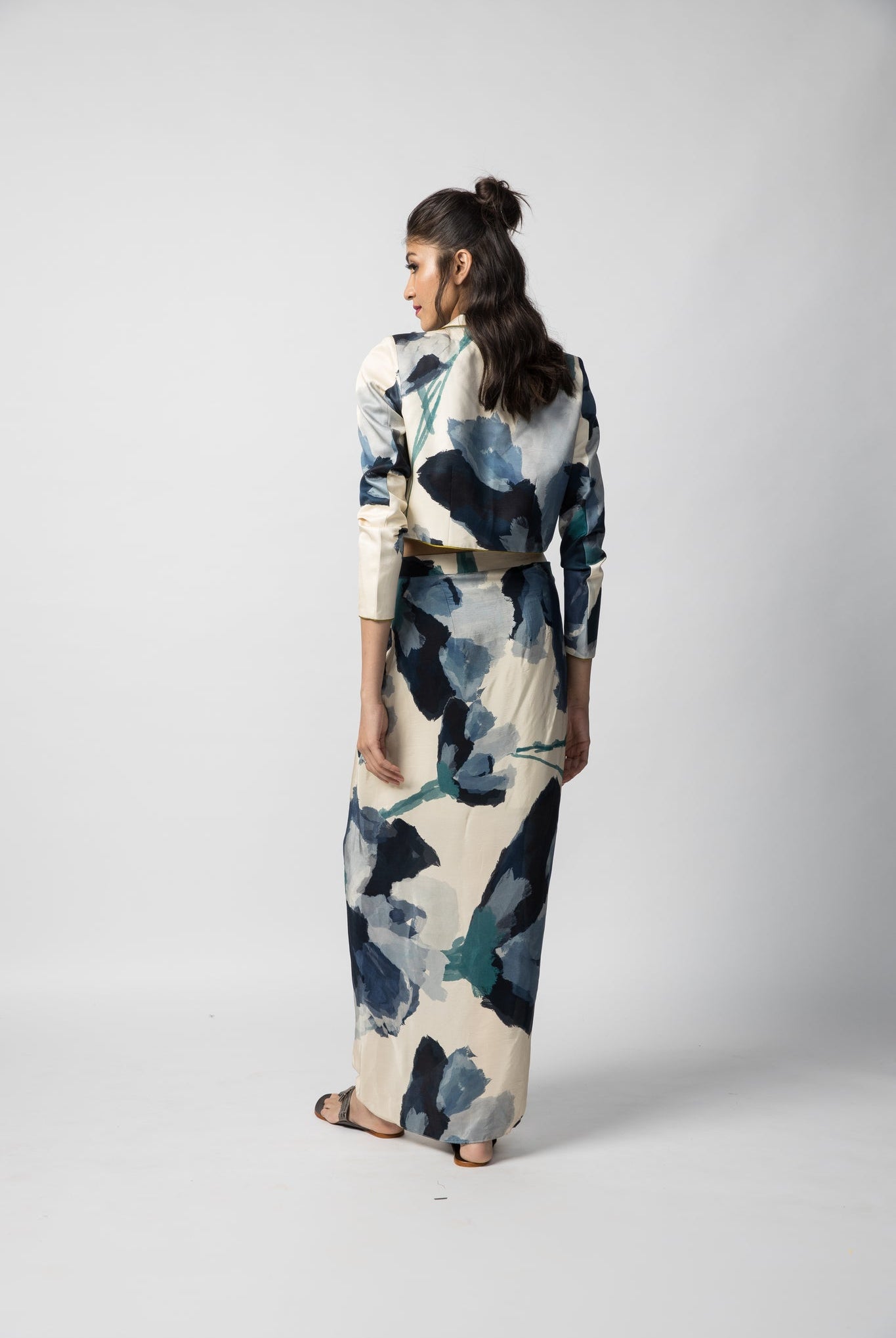 Marble Cropped Jacket Co-ord Set - CiceroniCo-ord SetAdvait