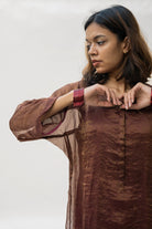 Maroon Hazrat kurta Set - CiceroniNirjara