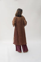 Maroon Hazrat kurta Set - CiceroniNirjara