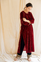 Maroon Imaan Kurta - CiceroniNirjara