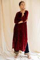 Maroon Imaan Kurta - CiceroniNirjara