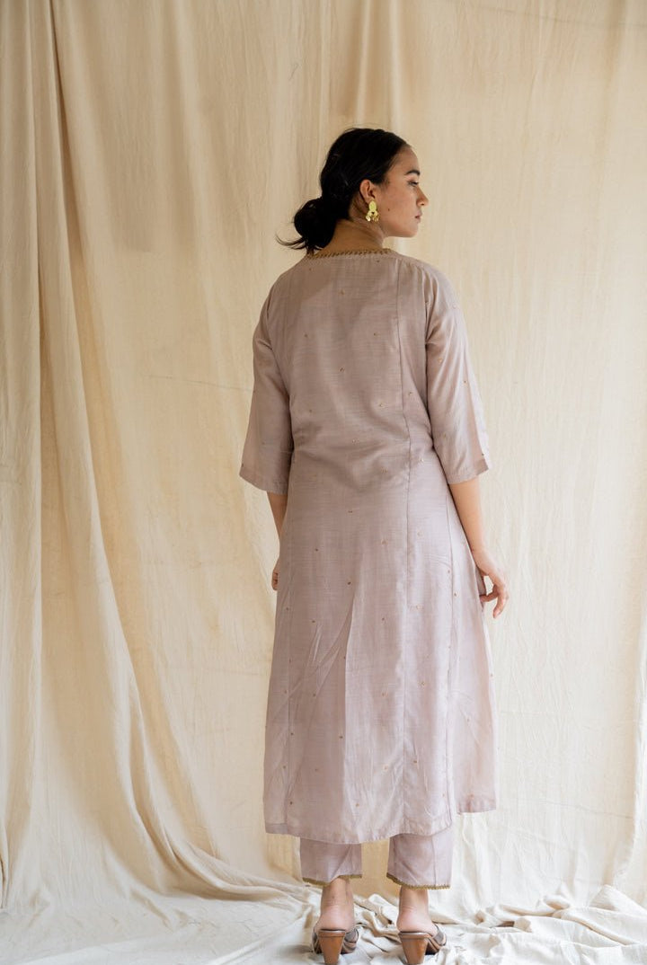 Mauve Abha Kurta Set - CiceroniNirjara