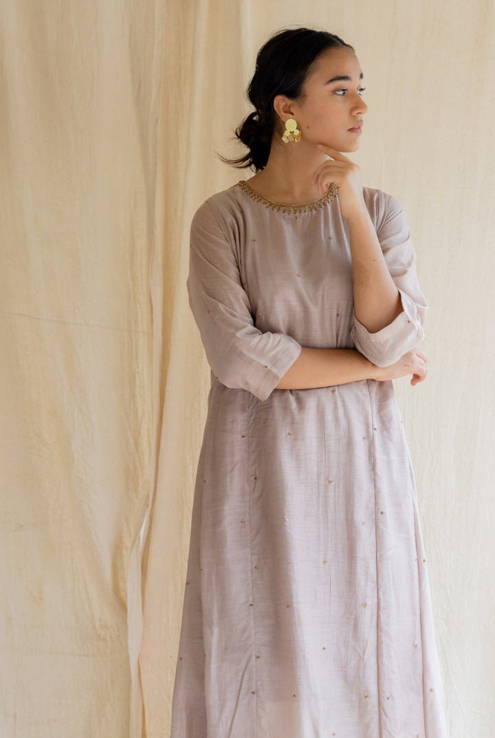 Mauve Abha Kurta Set - CiceroniNirjara