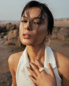 Medallion Hoops - CiceroniEarringsNoupelle