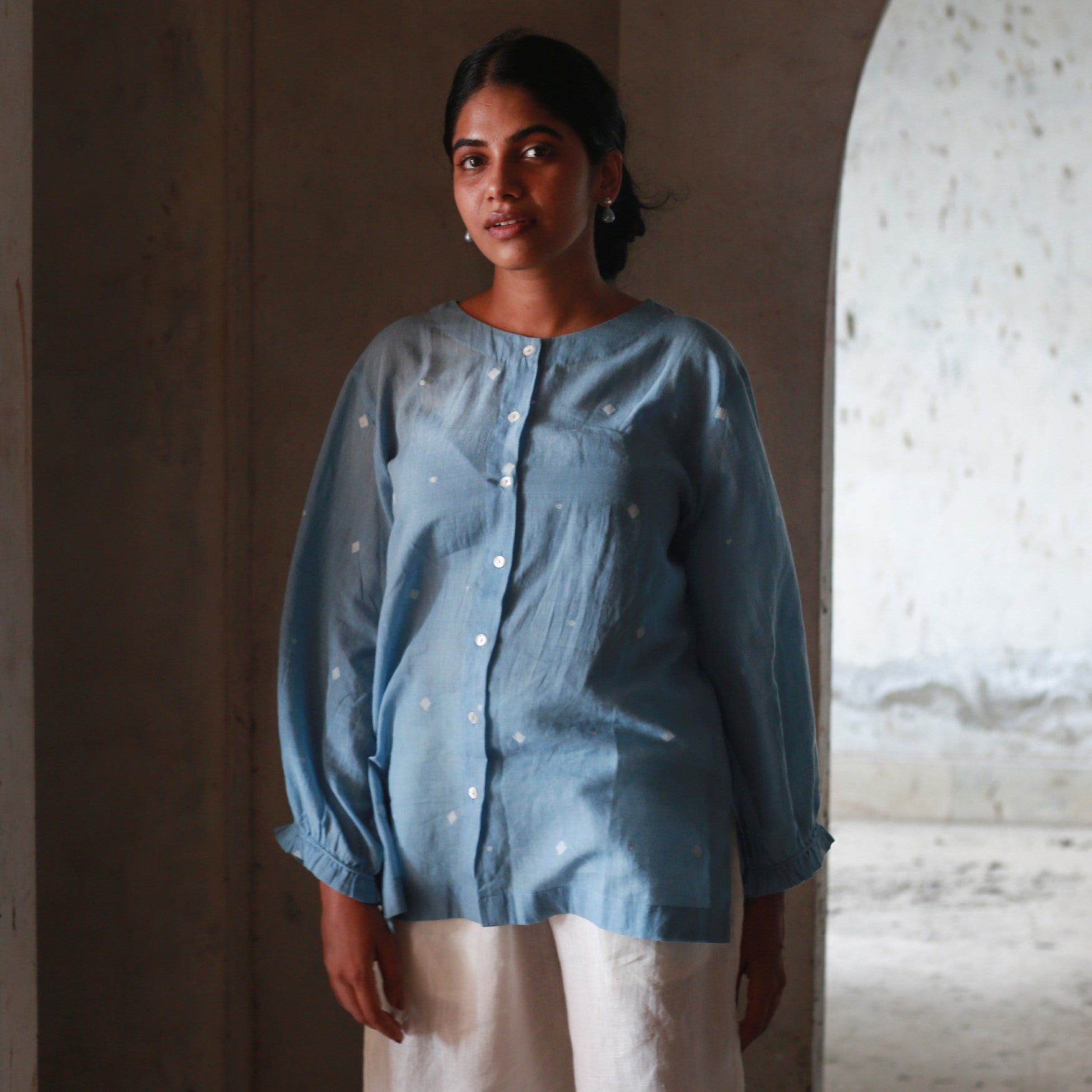 Medium Indigo Blouse - Ciceroniwith N.