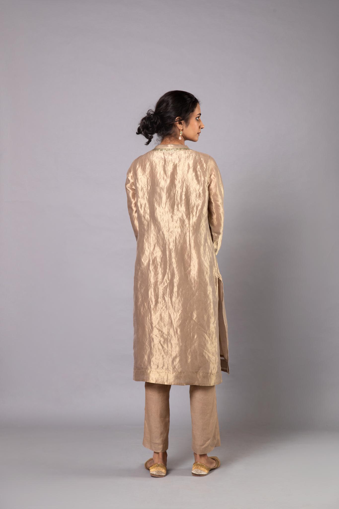 Meera Tissue Kurta Set - CiceroniKurta Set, Festive wearLabel Shreya Sharma