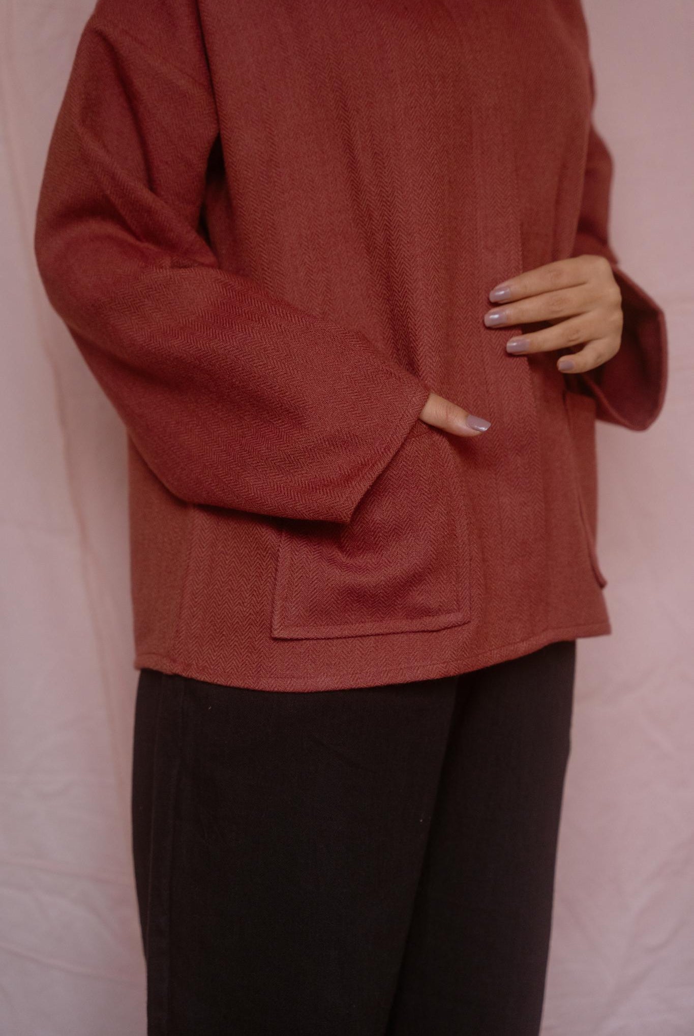 Merino Coat - Red - CiceroniJacketswith N.