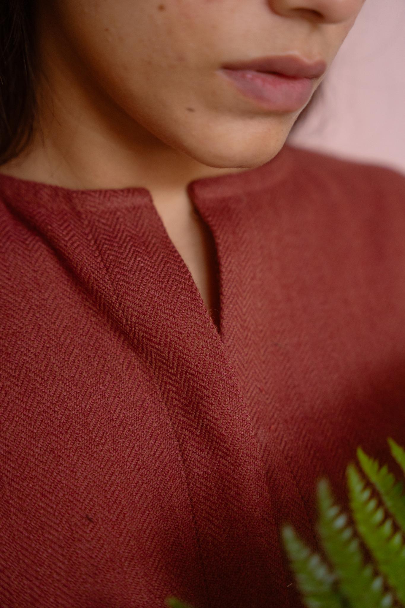 Merino Coat - Red - CiceroniJacketswith N.