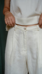 Merino Pants - White - CiceroniPantswith N.