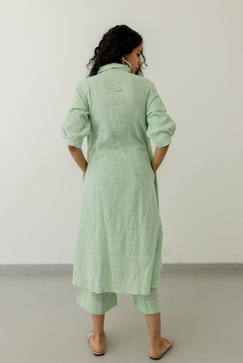 Mint Cotton Tunic and Pants Set - CiceroniCo-ord SetSilai Studio