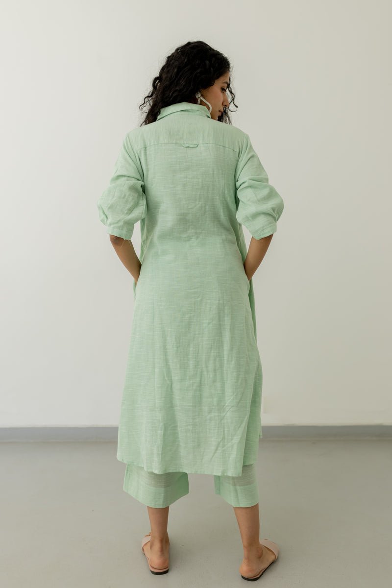 Mint Cotton Tunic and Pants Set - CiceroniCo-ord SetSilai Studio