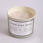 Mint infused in Rose & Lemon Candle - CiceroniCandleNASO
