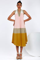 Minu - Stepped A-Line Midi Dress - CiceroniDressesMadder Much
