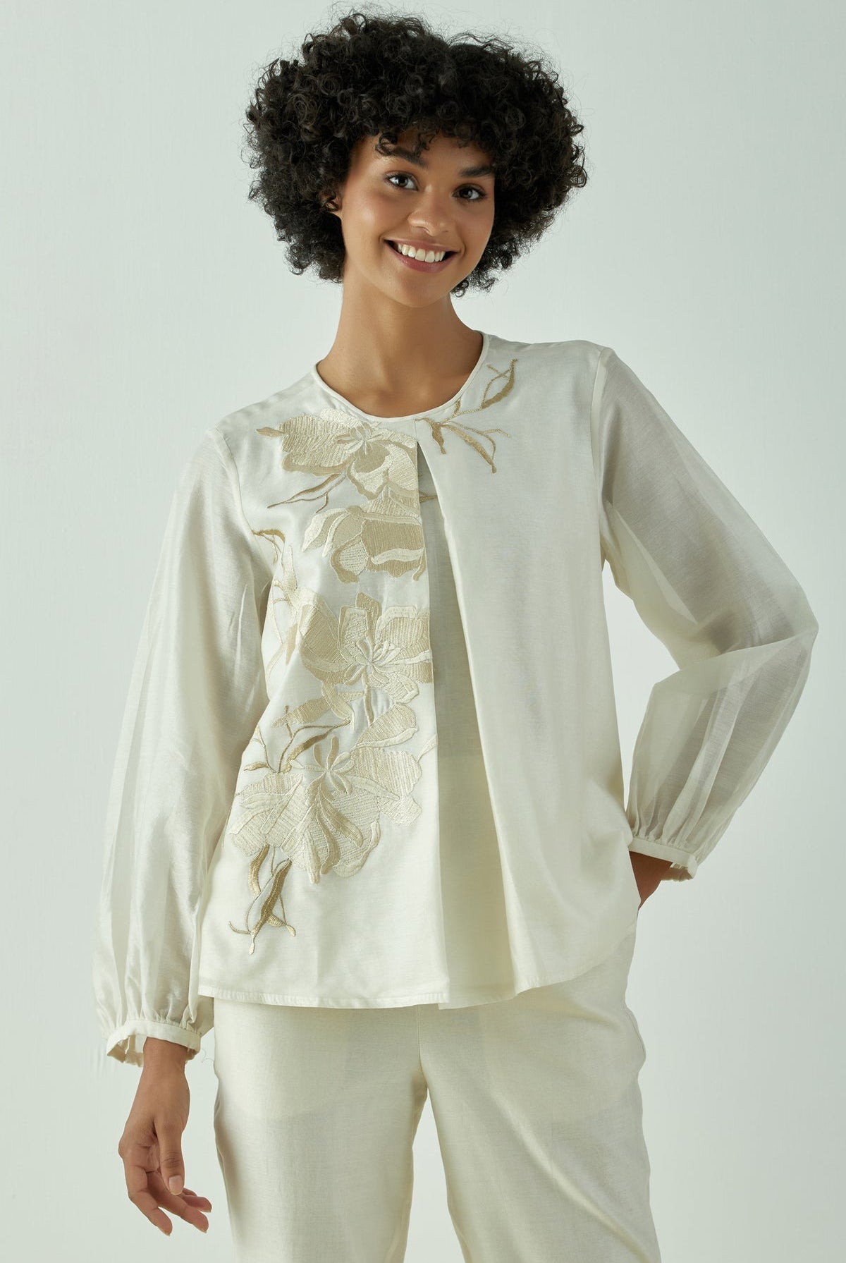 Miriam - Demure Top with Ankle Pants - CiceroniCo-ord SetMadder Much