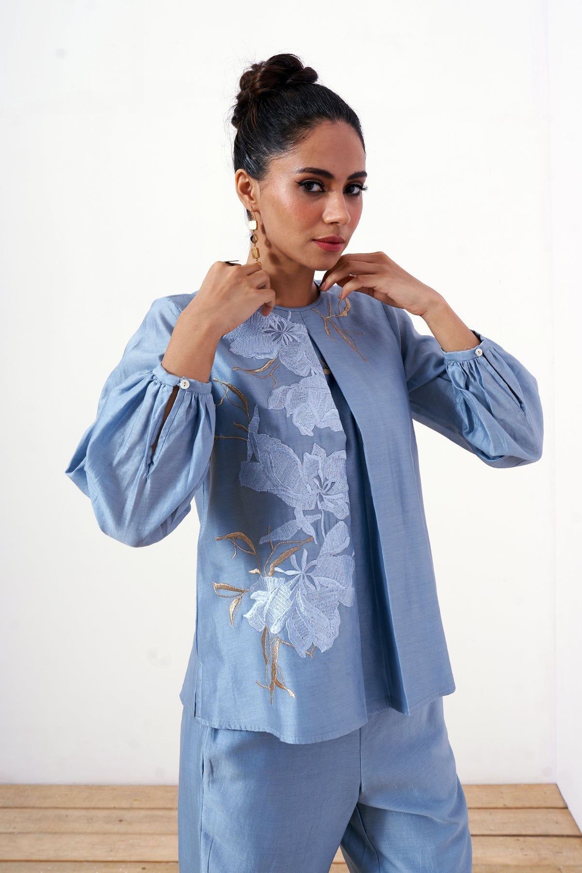 Miriam - Demure Top with Ankle Pants - CiceroniCo-ord SetMadder Much