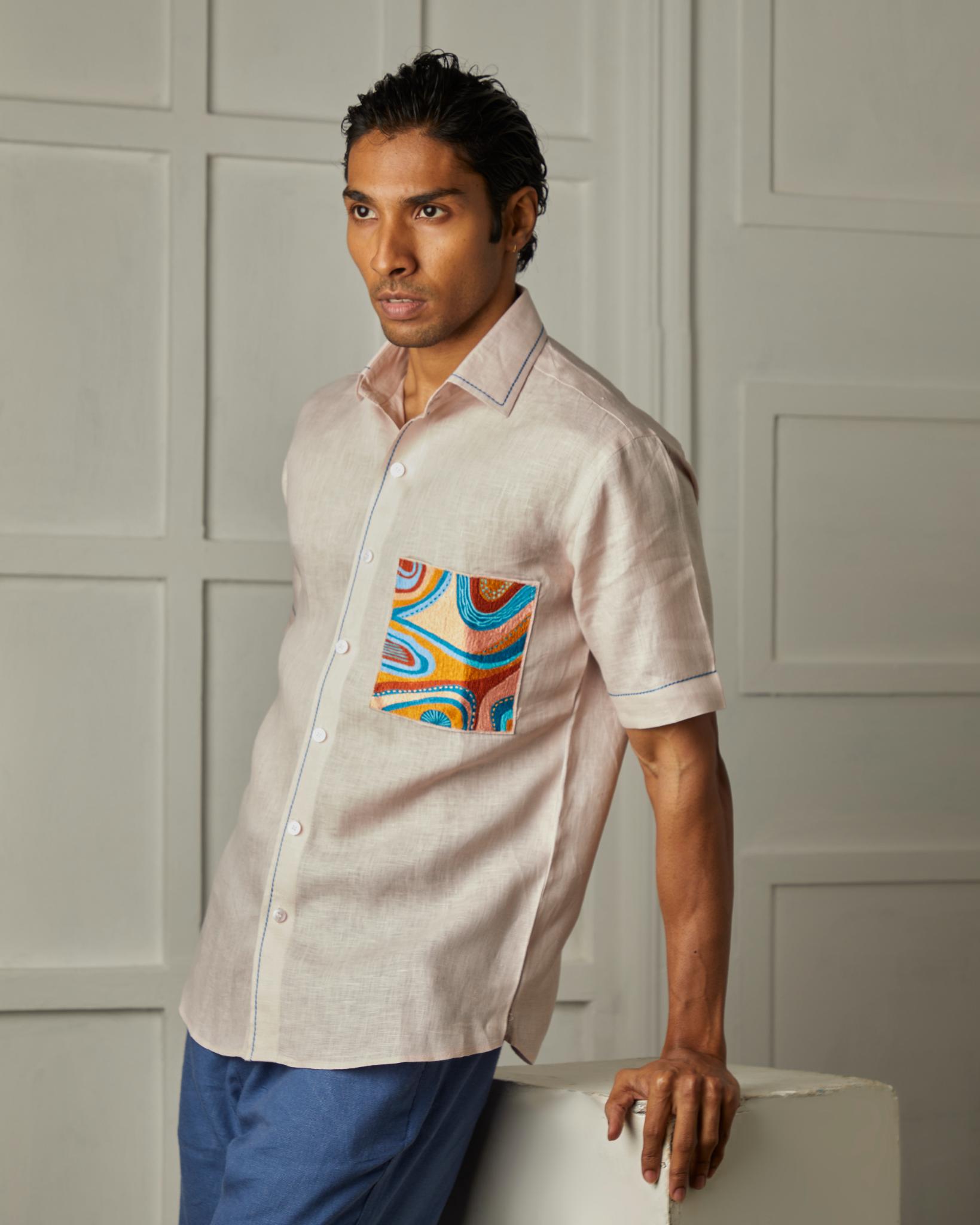 Moonrise Mens Shirt - CiceroniShirtsArtbeats by Keerthana