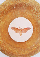 Moth Wall Plate - Ochre Yellow - CiceroniWall ArtAranya Earthcraft