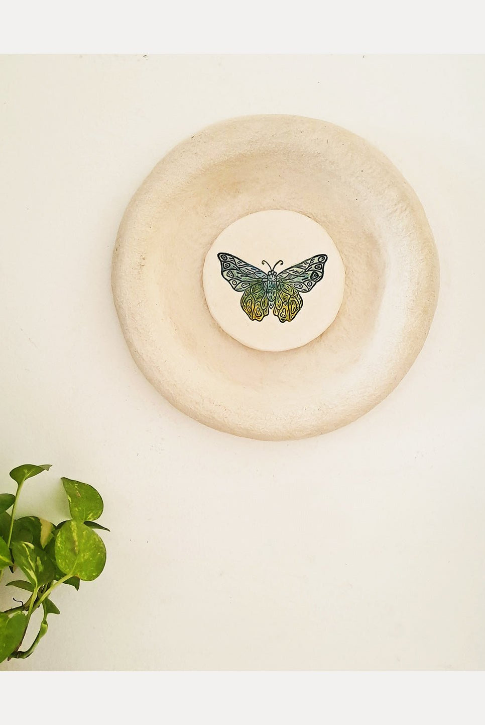 Moth Wall Plate - CiceroniWall ArtAranya Earthcraft