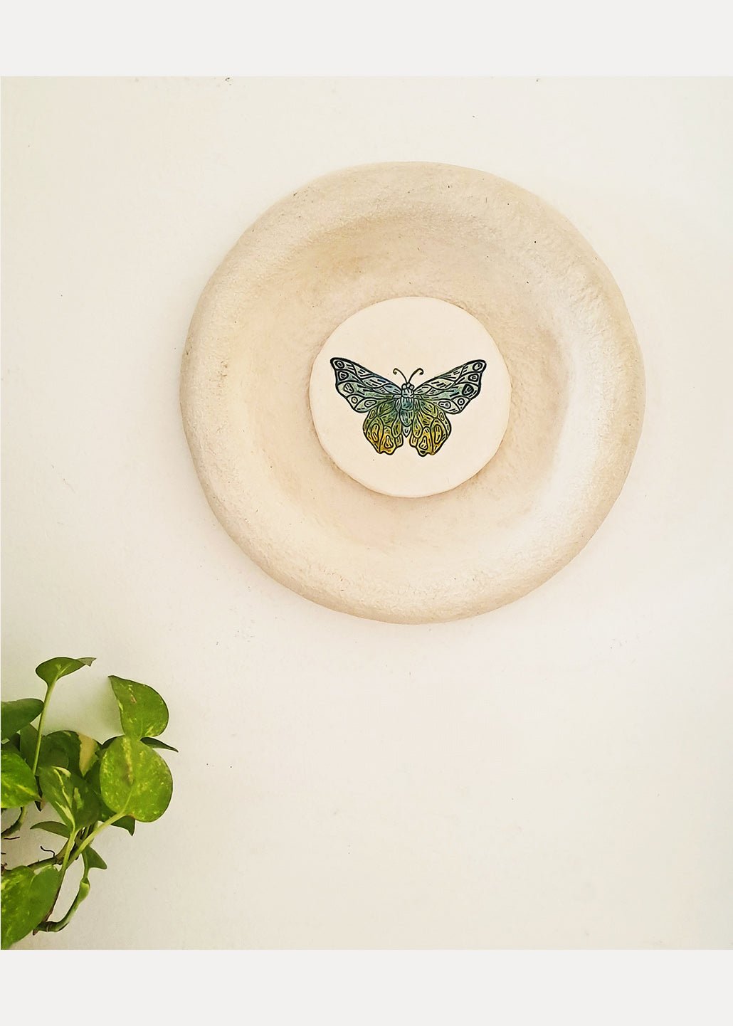 Moth Wall Plate - CiceroniWall ArtAranya Earthcraft