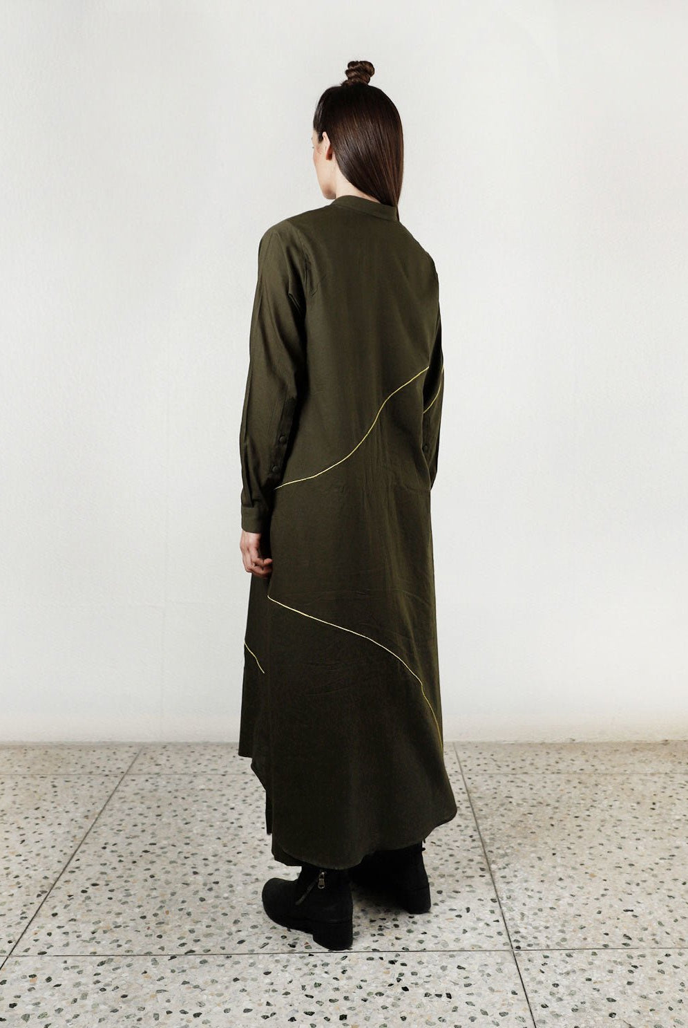Movement Olive Overlay Shirt - CiceroniShirtsRias Jaipur