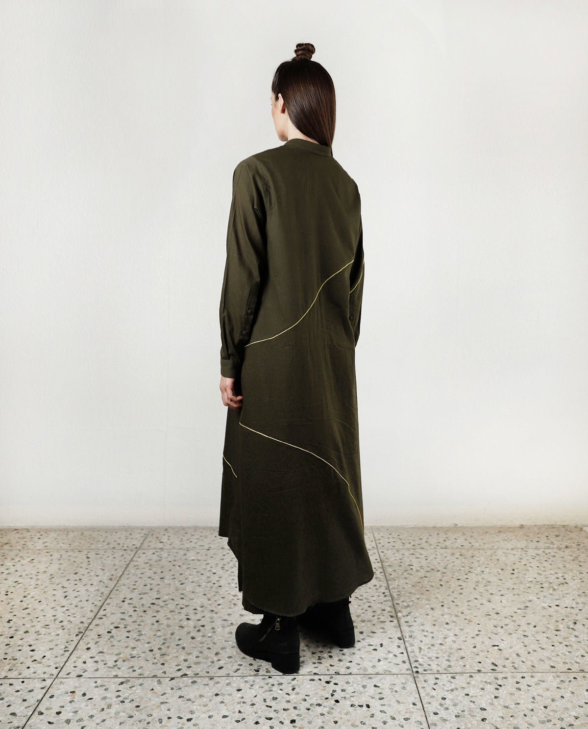 Movement Olive Overlay Shirt - CiceroniShirtsRias Jaipur