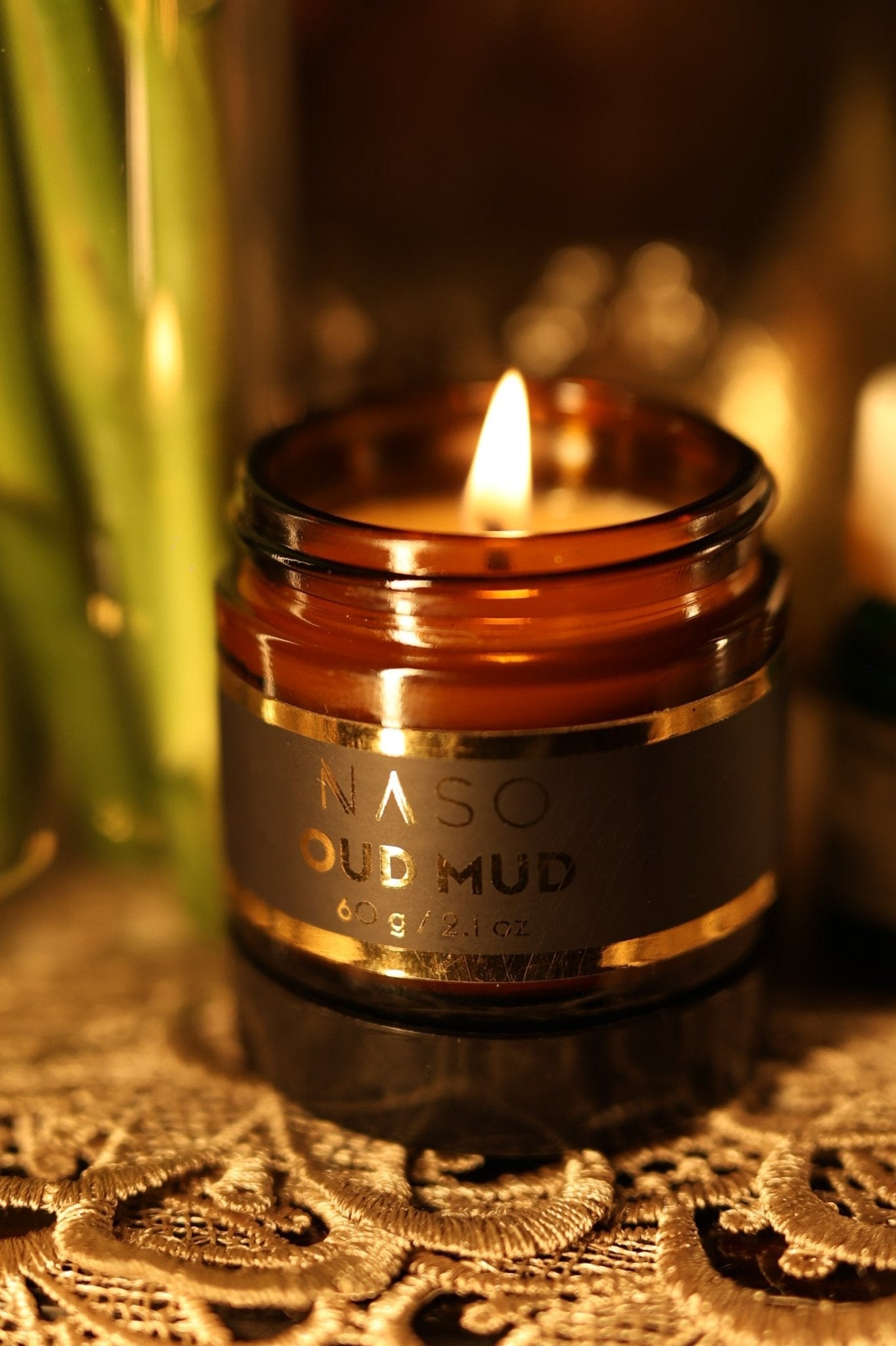 Mud infused in Oud Candle - CiceroniCandleNASO
