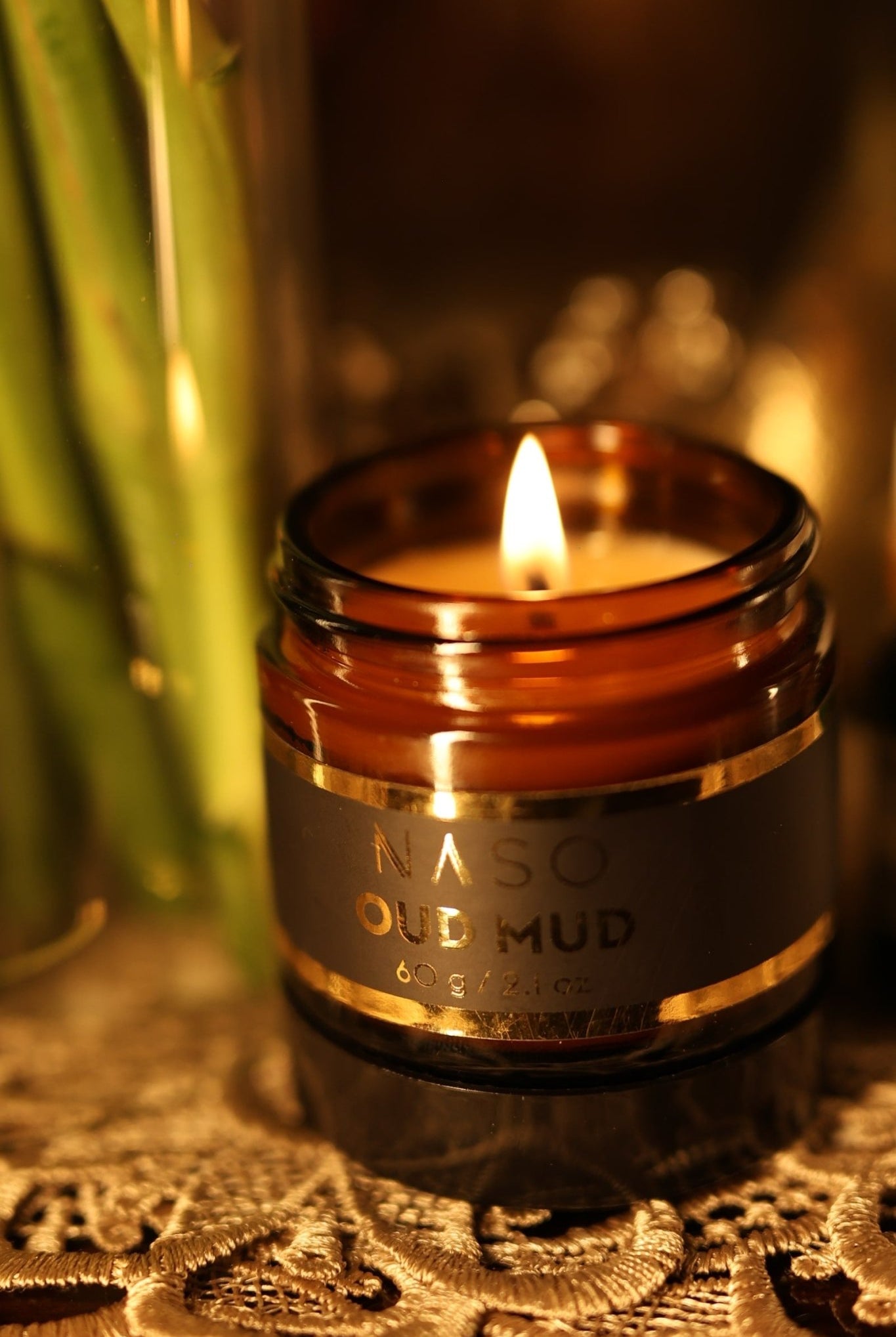 Mud infused in Oud Candle - CiceroniCandleNASO