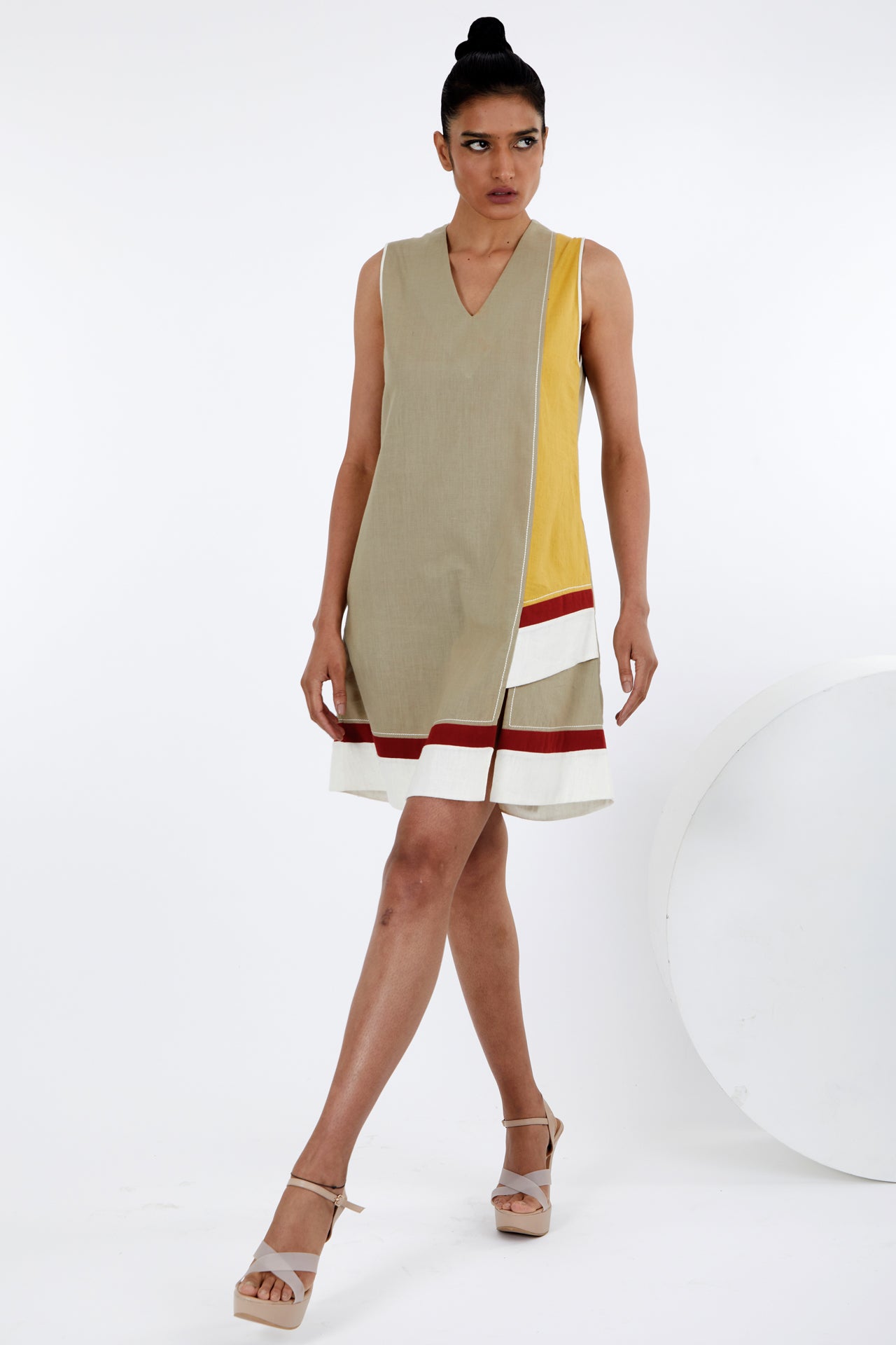 Mura - Panelled Short Dress - CiceroniDressesMadder Much