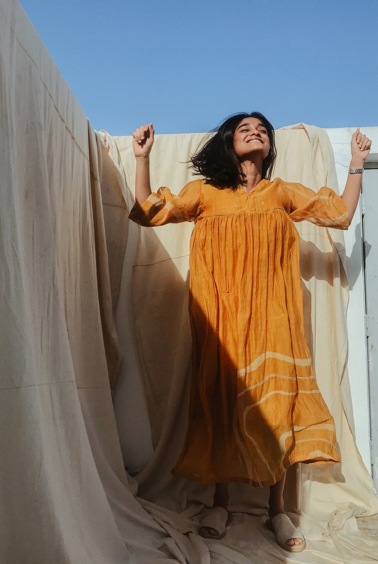 Mustard Yellow Arazi Dress - CiceroniNirjara