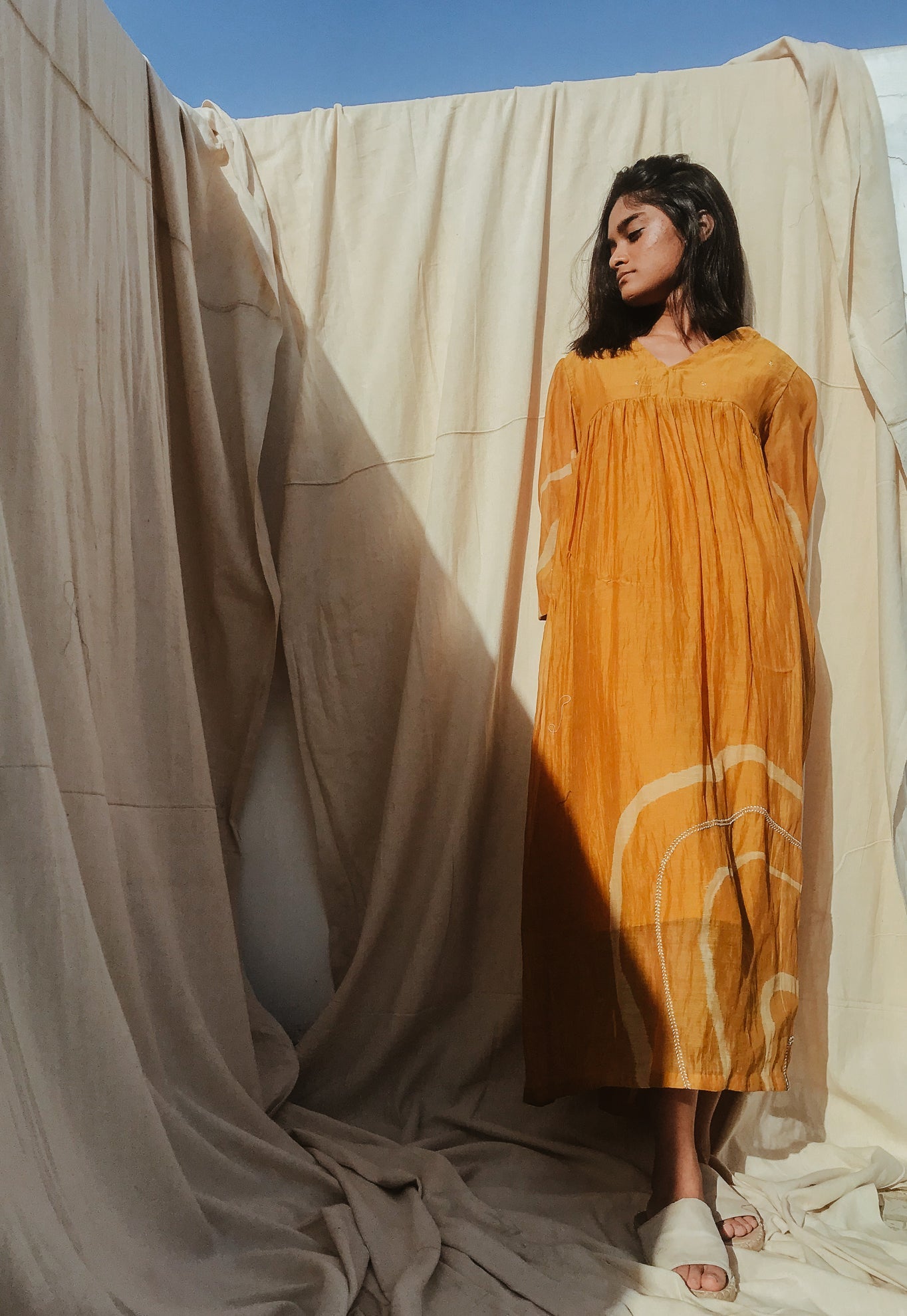 Mustard Yellow Arazi Dress - CiceroniNirjara