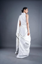 Mystic White Saree - CiceroniSareeATBW
