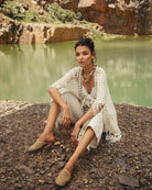 Natural Coloured Fringe Set - CiceroniCo-ord SetPriyanca Khanna