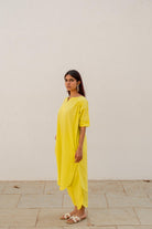 Neembu Yellow Tunic with Pants - CiceroniKurta SetSilai Studio