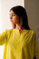 Neembu Yellow Tunic with Pants - CiceroniKurta SetSilai Studio