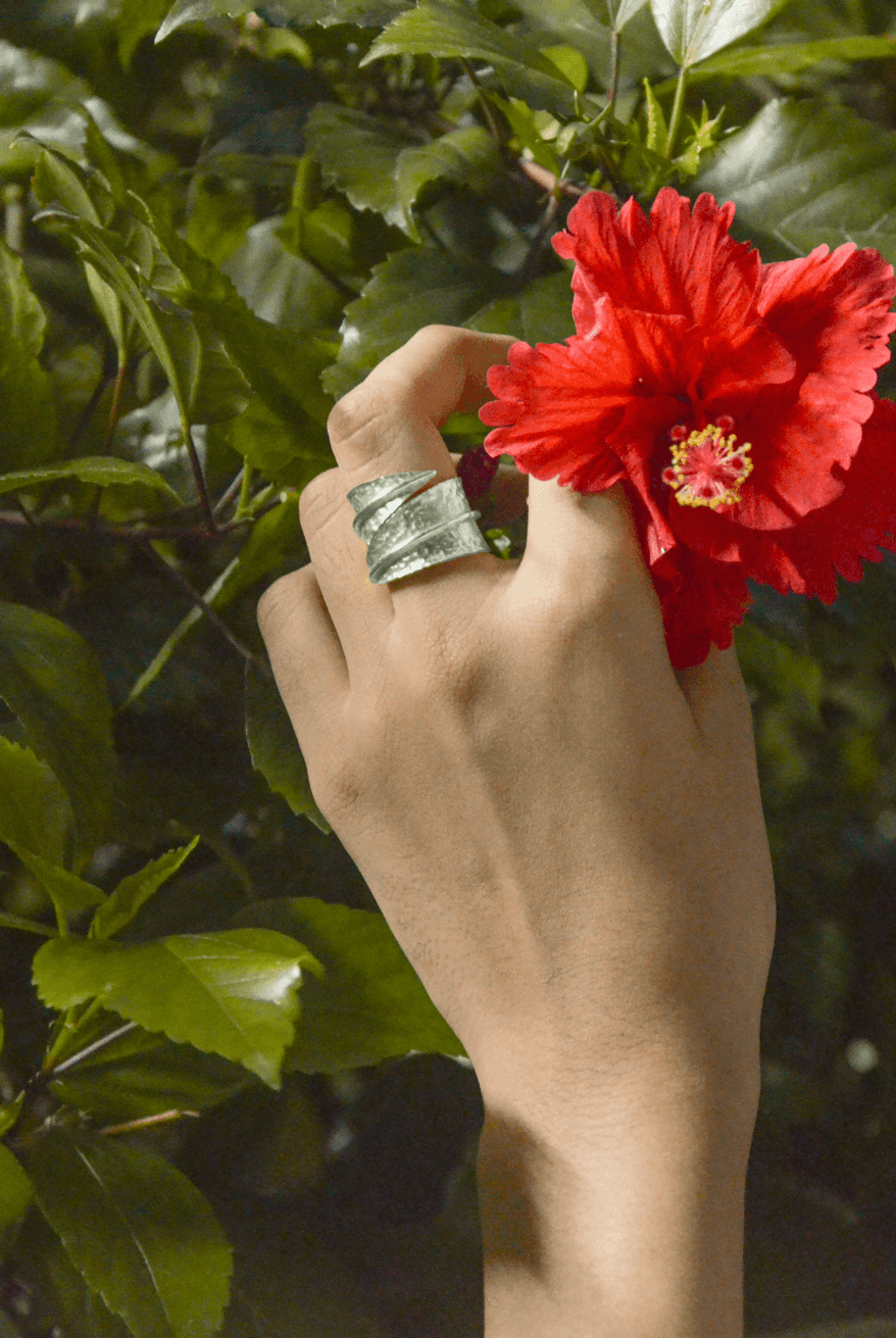 Noori Ring In Silver Tone (Set of 2) - CiceroniEquiivalence